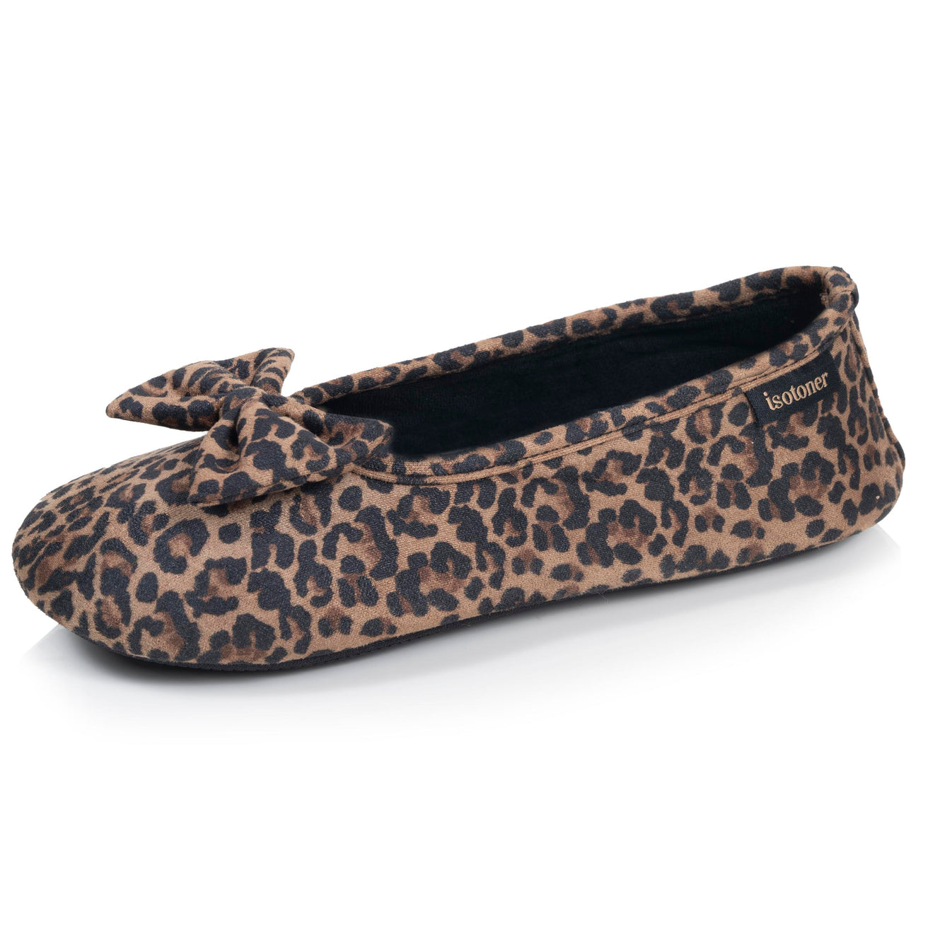 Zapatillas de casa Bailarinas Mujer Leopardo oscuro