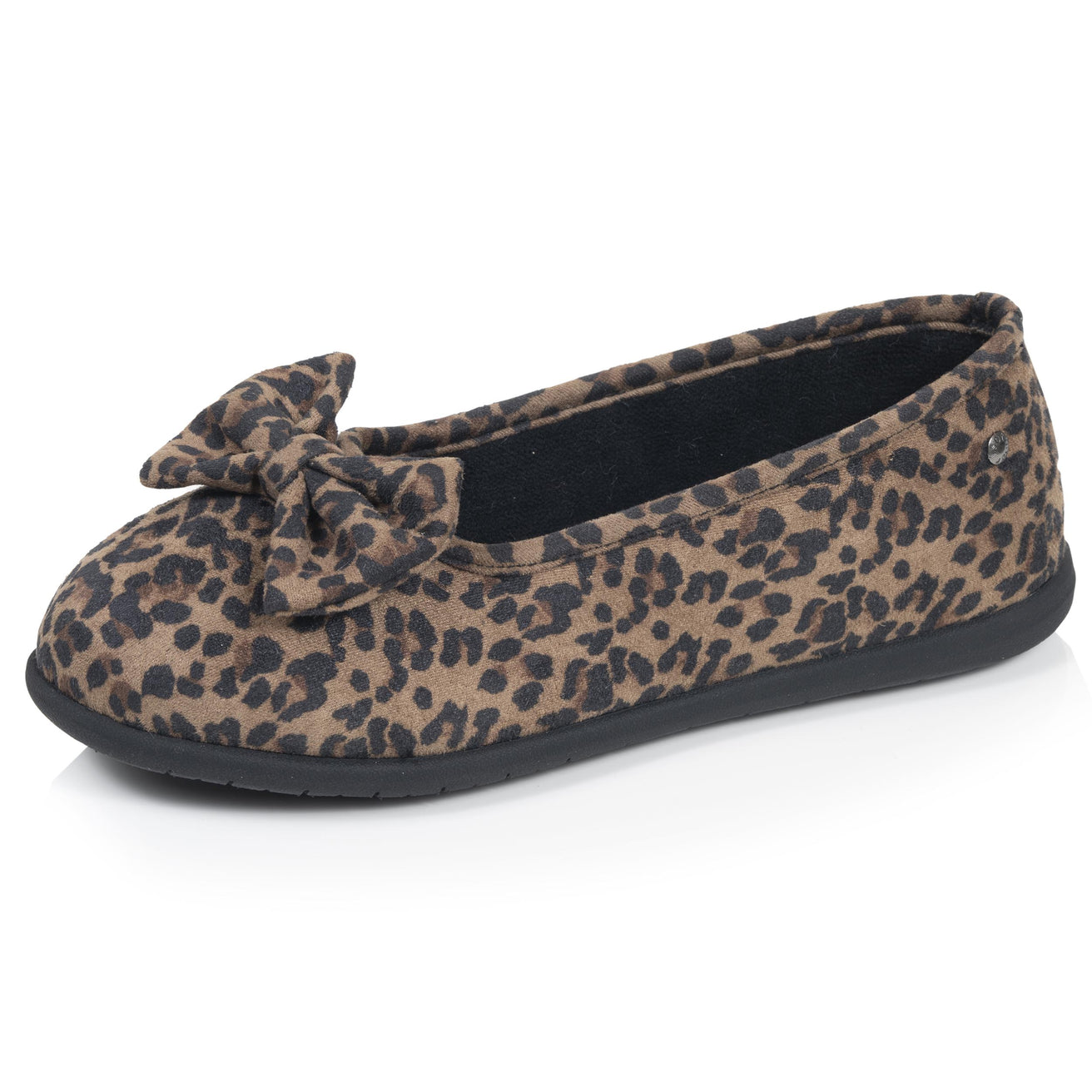 Zapatillas de casa Bailarinas Mujer Leopardo oscuro