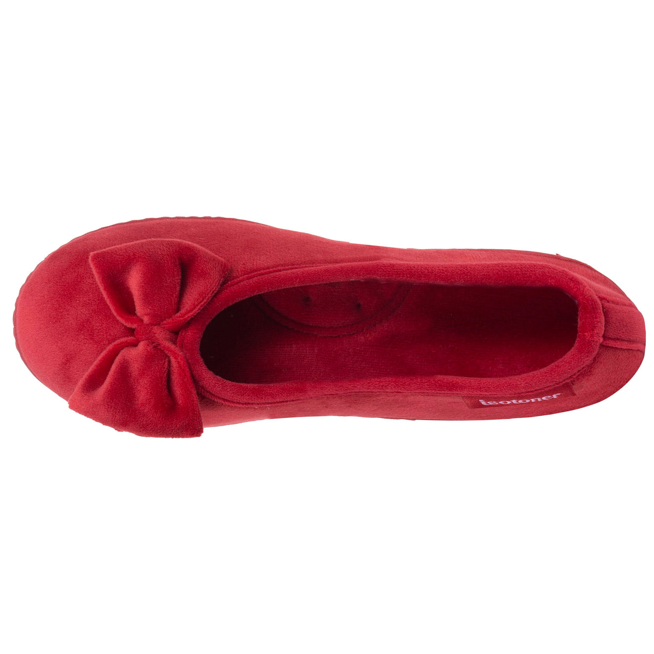 Zapatillas de casa Bailarinas Mujer Nudo Rojo
