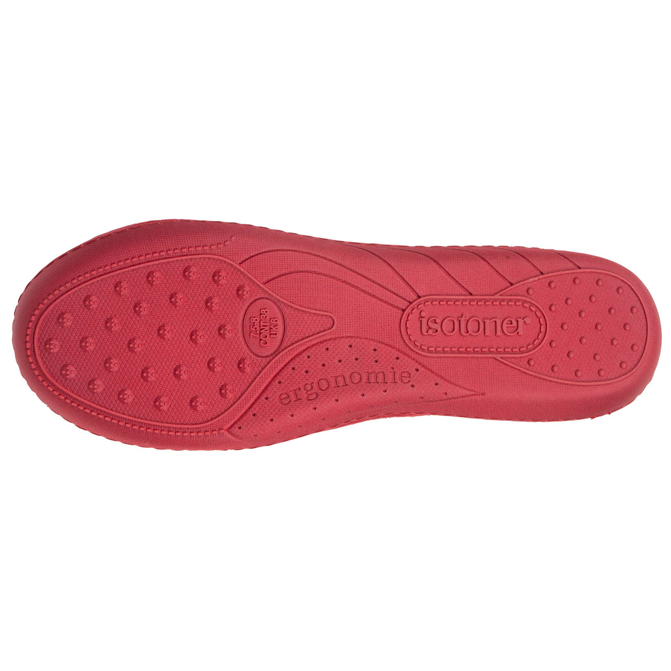 Zapatillas de casa Bailarinas Mujer Nudo Rojo