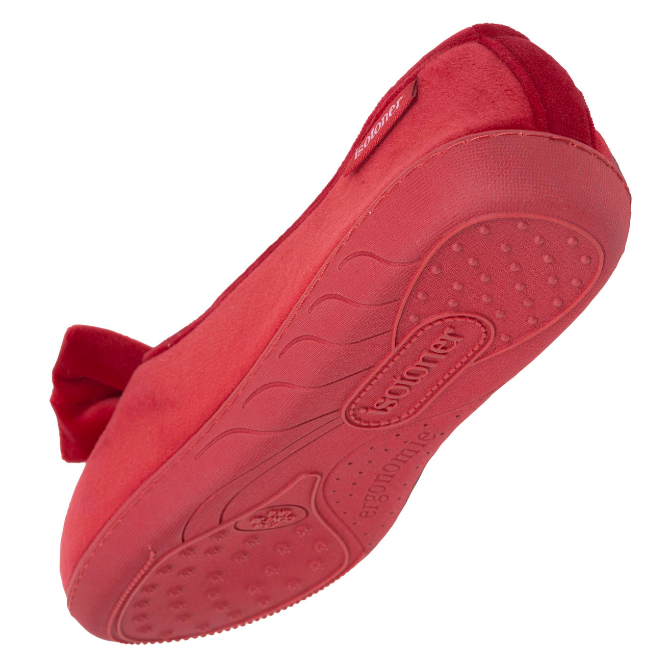 Zapatillas de casa Bailarinas Mujer Nudo Rojo