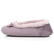 Zapatillas de casa Bailarinas Mujer Terciopelo Topo