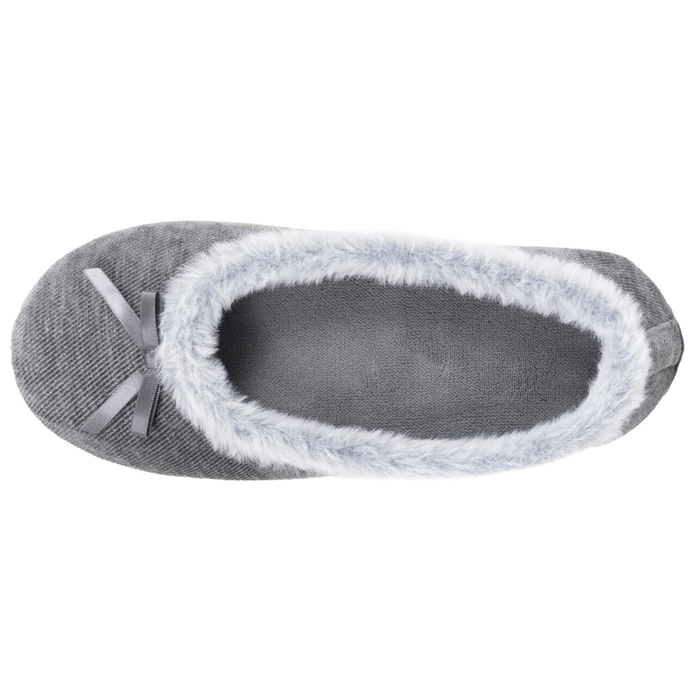 Zapatillas de casa Bailarinas Mujer purpurina Gris oscuro - Isotoner