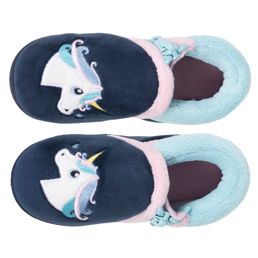 Chaussons Bottillons zip Bébé Marine - Isotoner