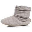 Zapatillas de casa botines Punto Beige claro