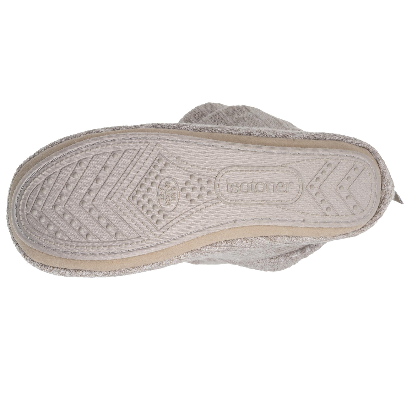 Zapatillas de casa botines Punto Beige claro