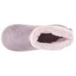 Chaussons Bottillons Femme microvelours Taupe