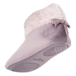 Chaussons Bottillons Femme microvelours Taupe