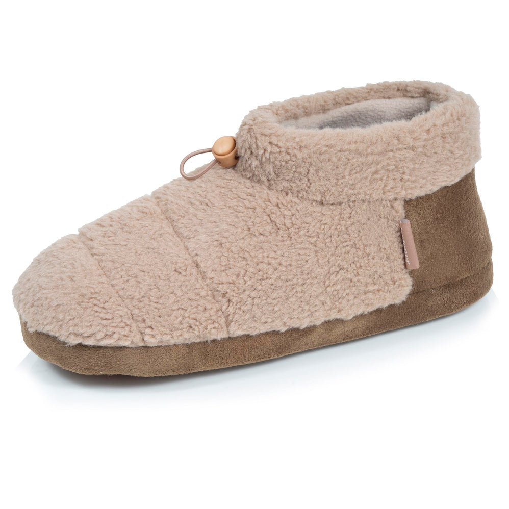 Zapatillas de casa Botines Hombre sherpa Camel - Isotoner