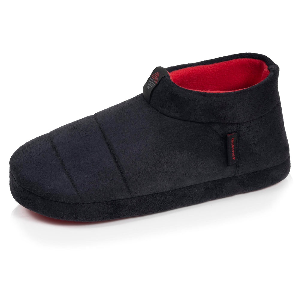 Zapatillas de casa Botines Hombre ante Negro - Isotoner