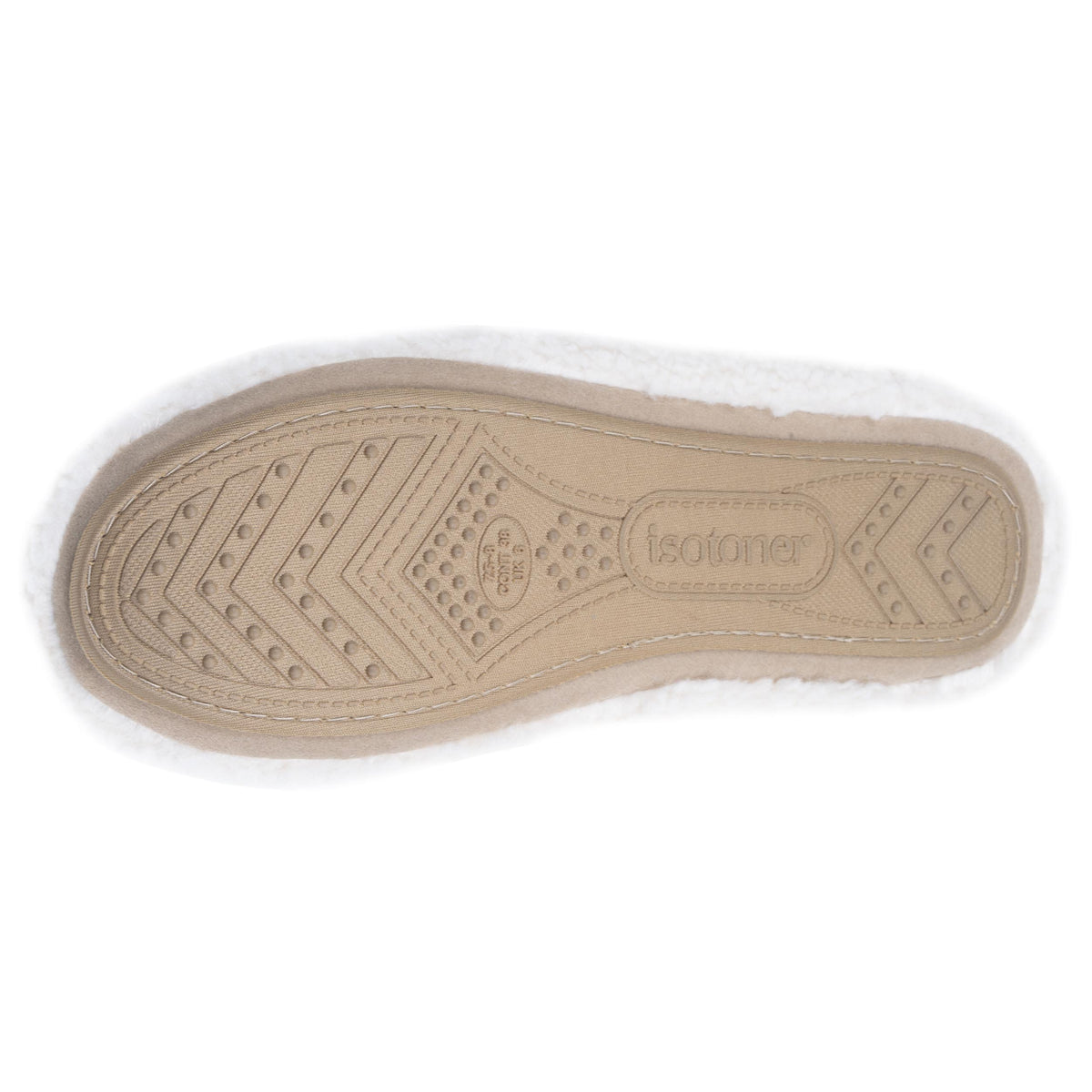 Zapatillas de casa botines bajos Mujer Marfíl