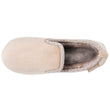 Chaussons Charentaises Femme Beige fourrés