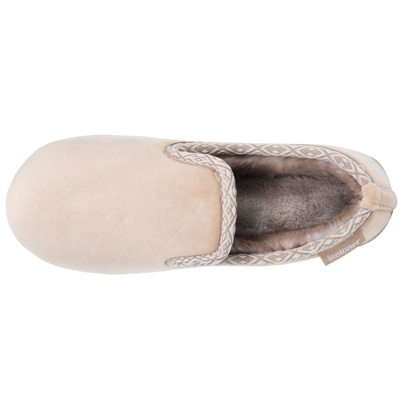 Chaussons Charentaises Femme Beige fourrés