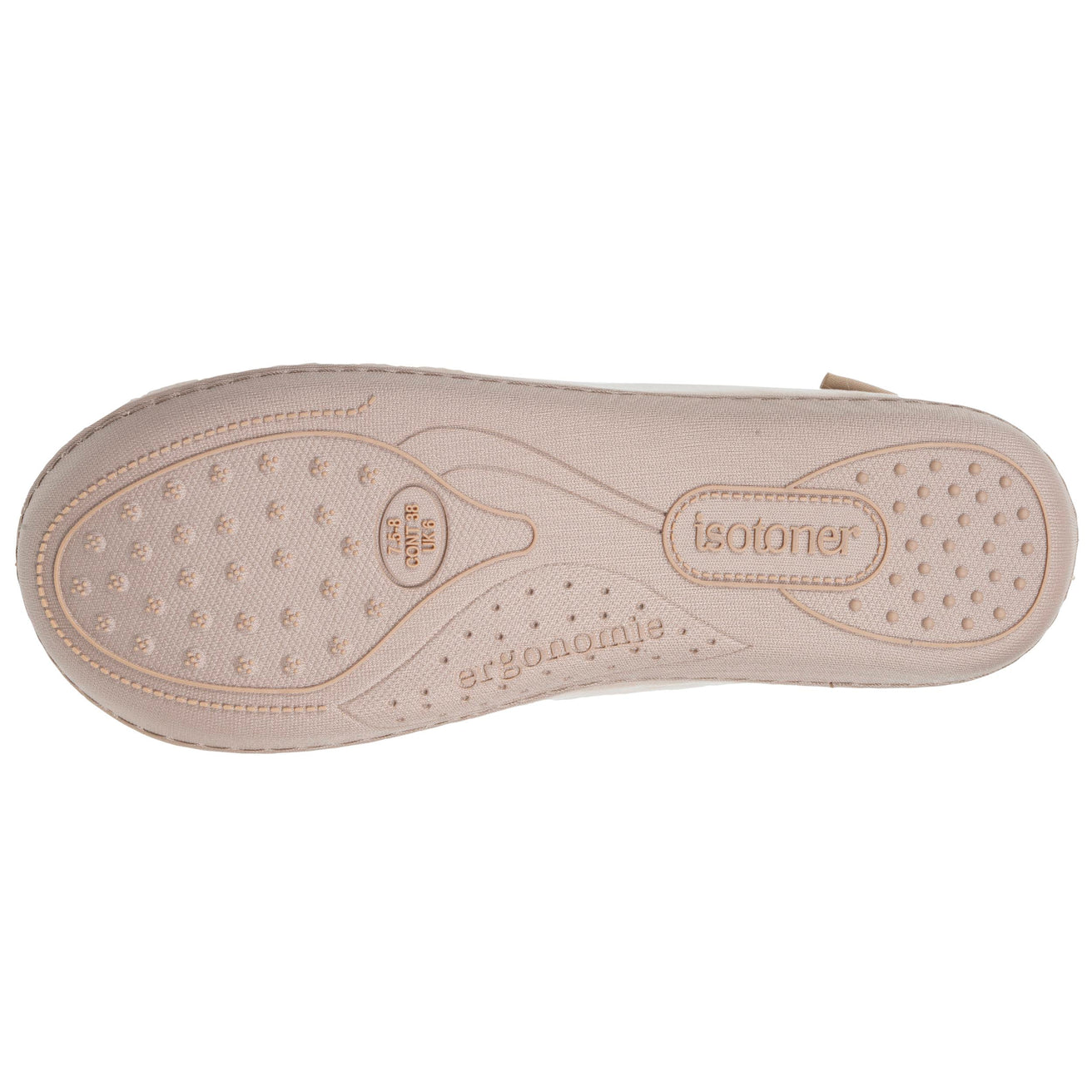 Chaussons Charentaises Femme Beige fourrés