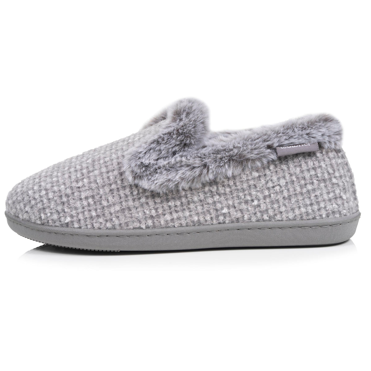 Chaussons Charentaises Femme Relief Gris