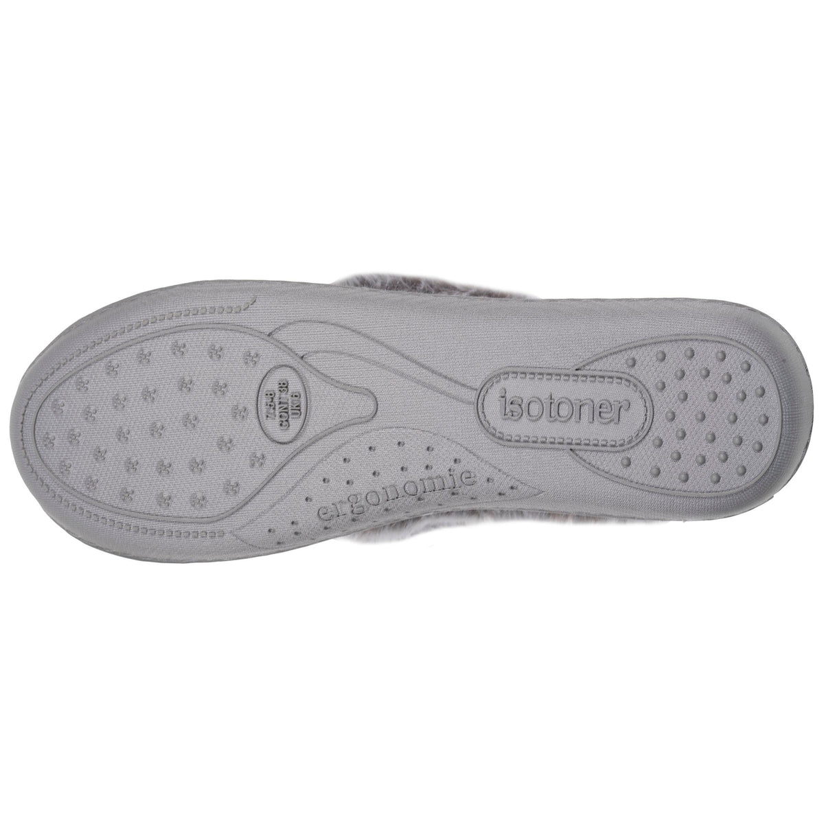Chaussons Charentaises Femme Relief Gris