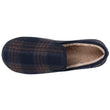 Chaussons Charentaises Homme Tartan Marine
