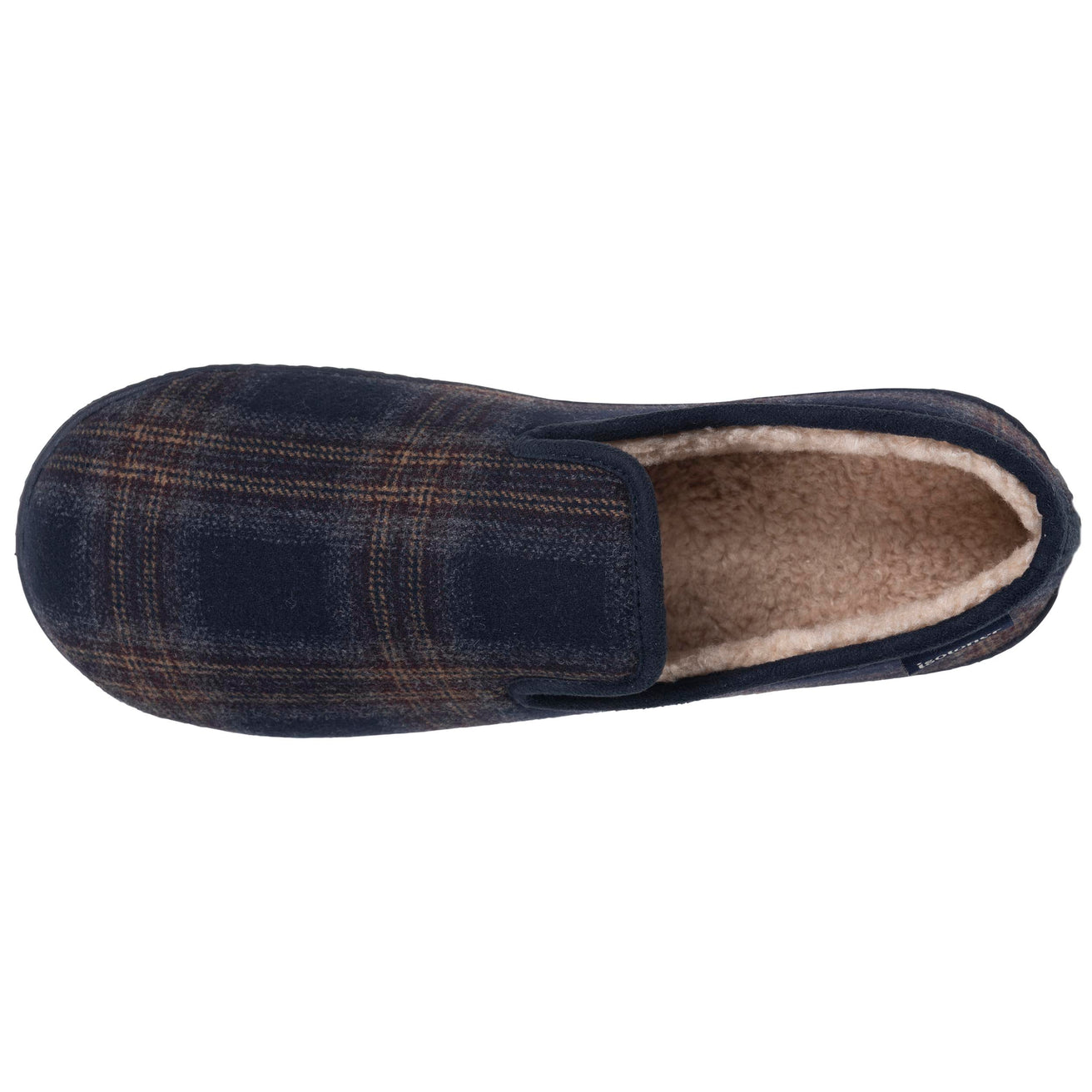 Chaussons Charentaises Homme Tartan Marine