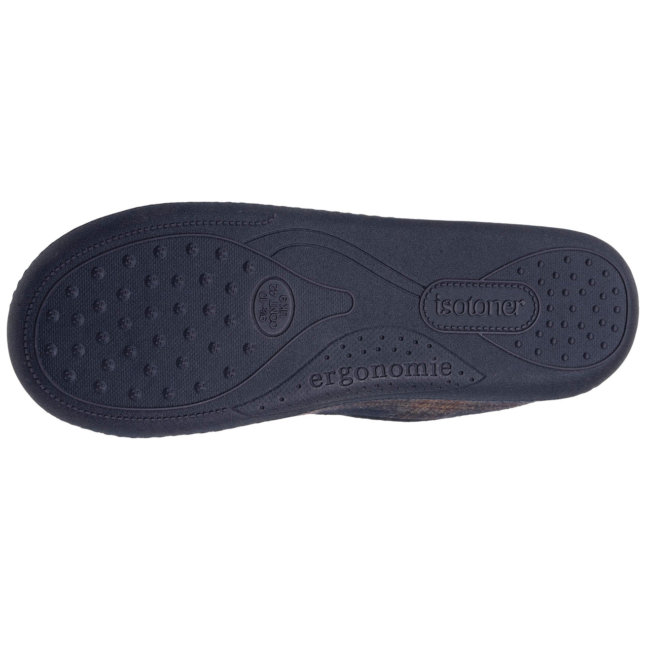 Chaussons Charentaises Homme Tartan Marine