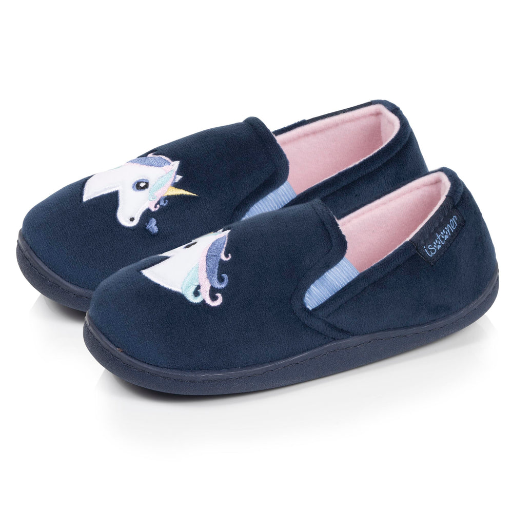 Chaussons Mocassins Enfant Marine - Isotoner