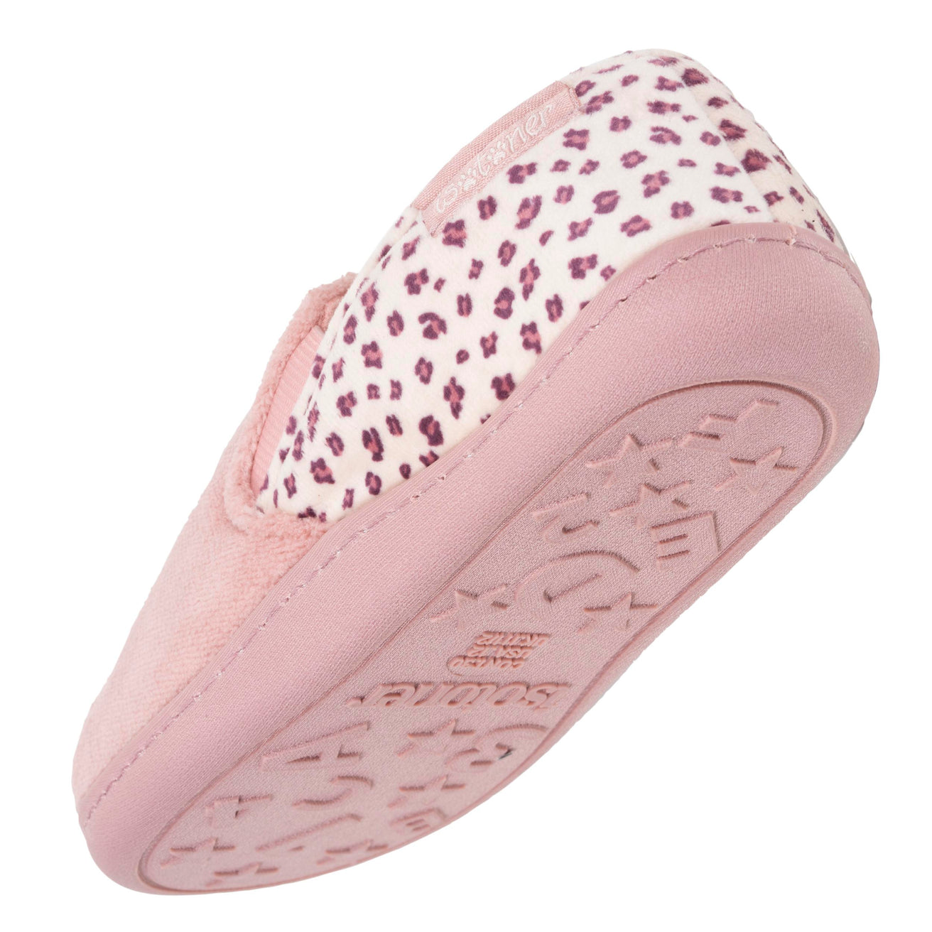 Chaussons Mocassins Enfant Rose Léopard