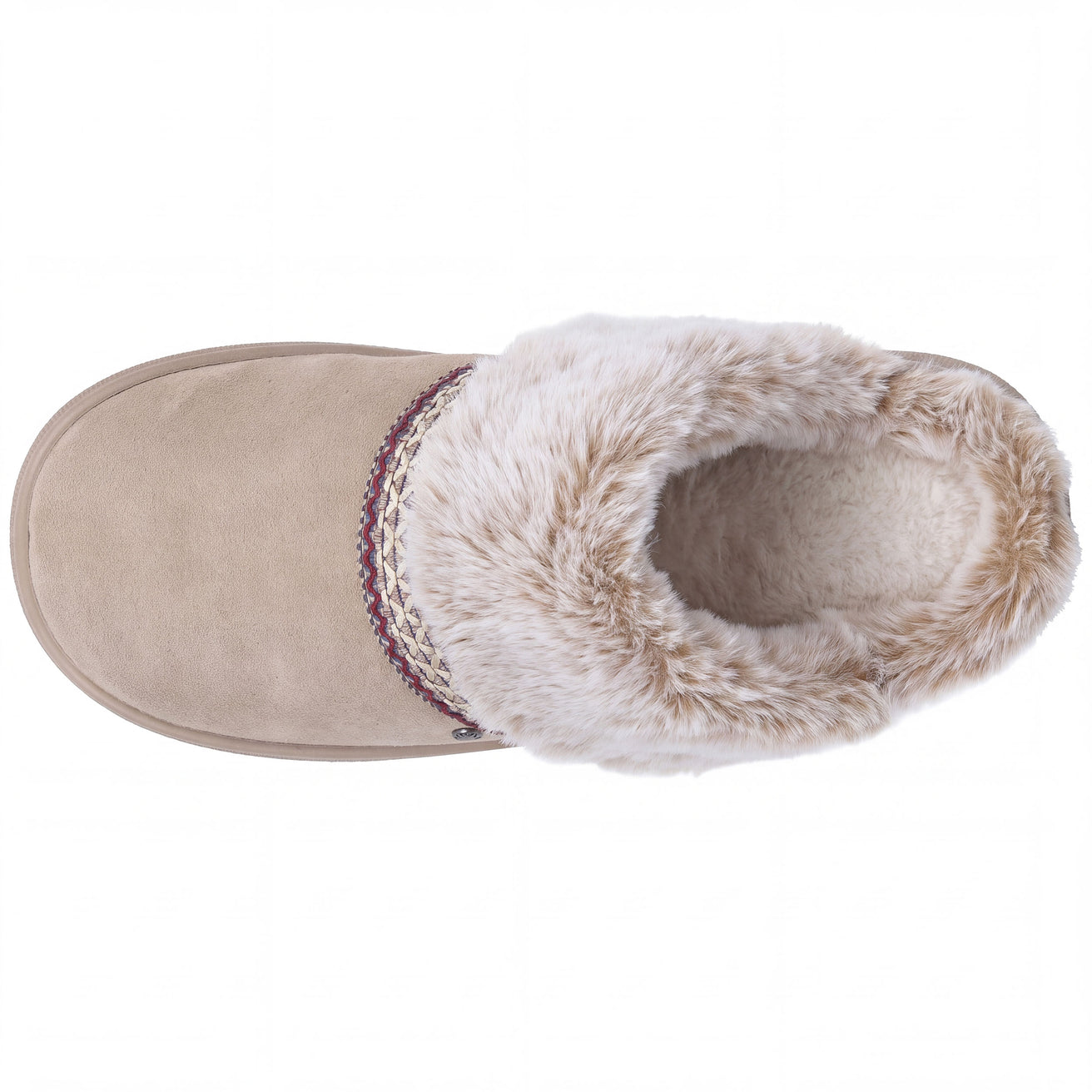 Chaussons Mules Femme BLOUP Beige liseré