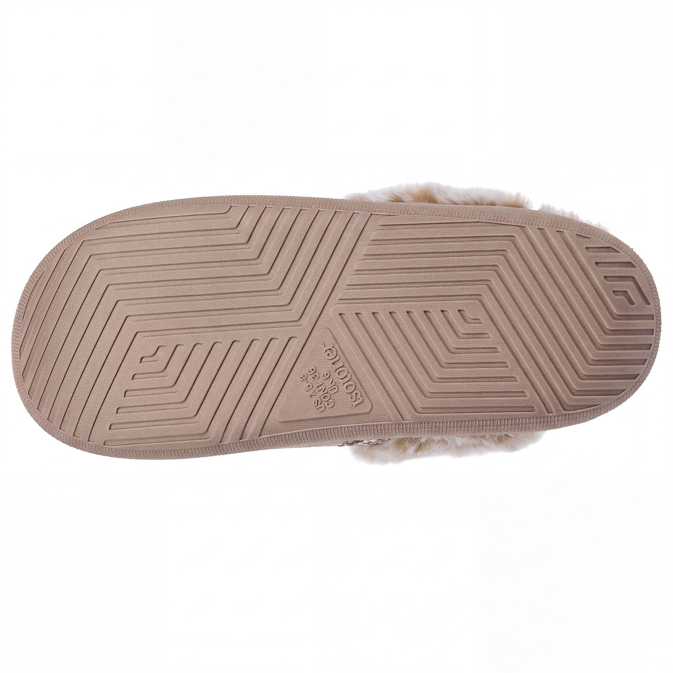 Chaussons Mules Femme BLOUP Beige liseré