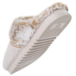 Chaussons Mules crantées Femme Beige