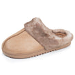 Chaussons Mules crantées Femme Camel