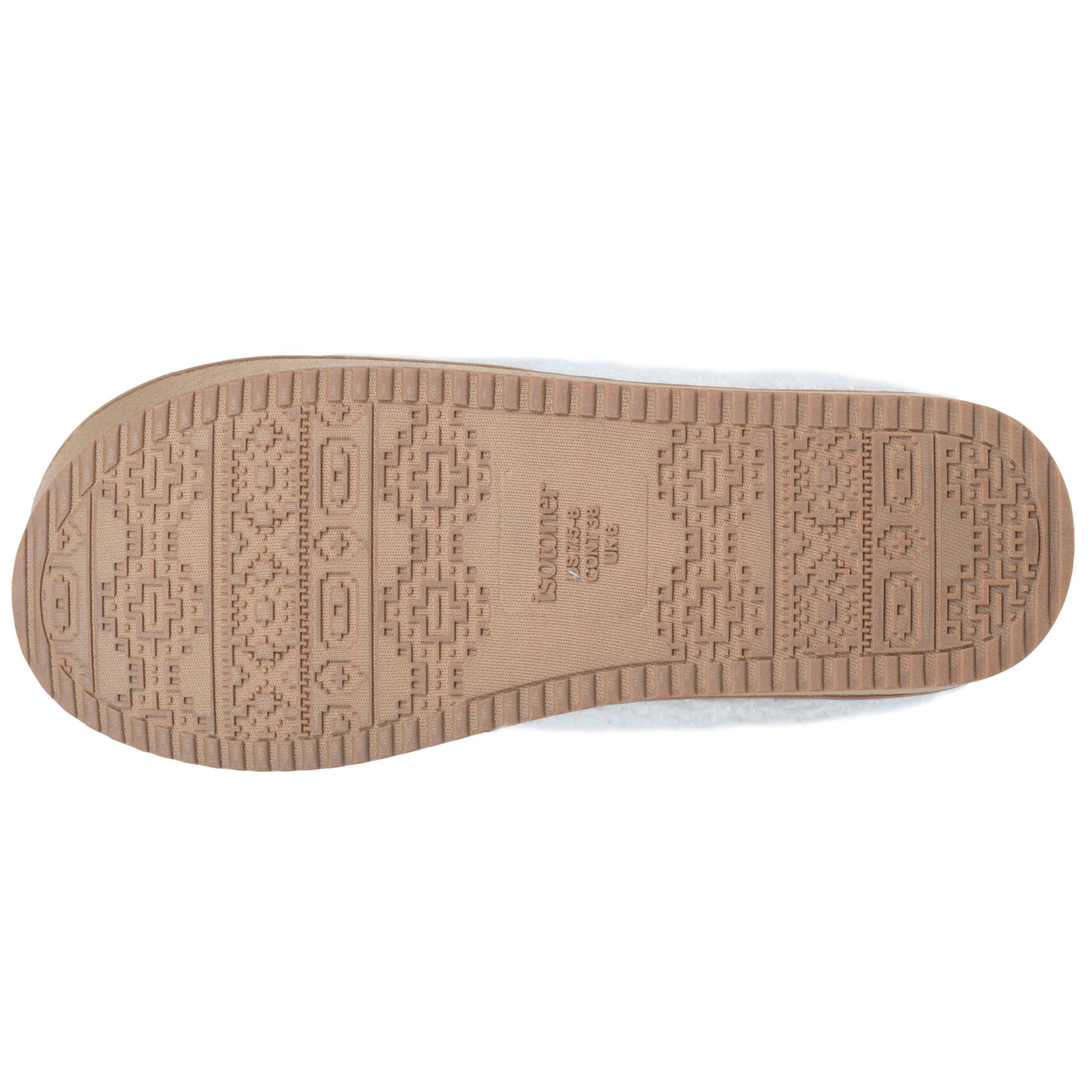 Chaussons Mules plateforme Femme Ivoire liseré