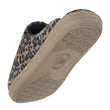 Chaussons Mules Femme Léopard Beige foncé