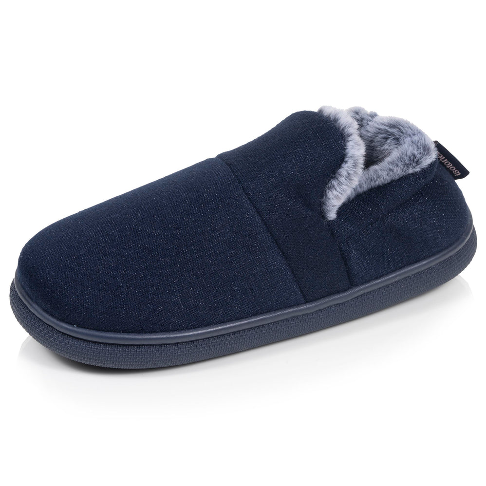 Chaussons Slippers Femme BLOUP Marine - Isotoner