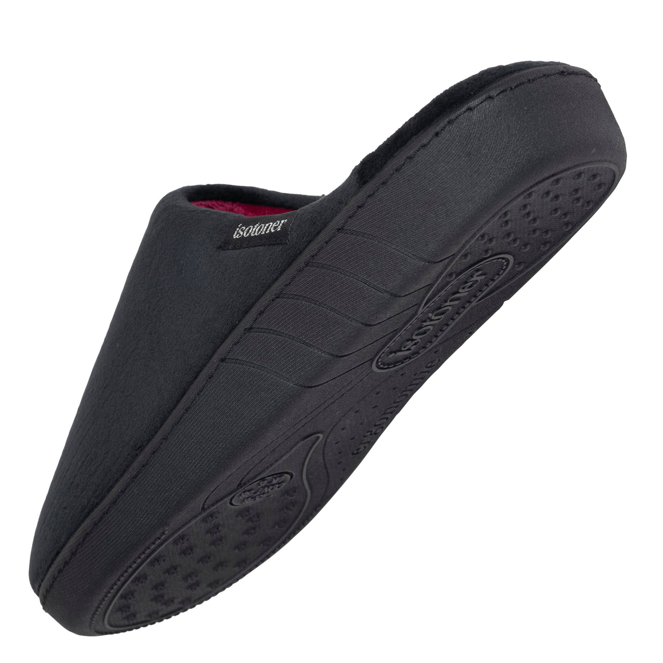 Chaussons Mules Femme Noir Rayures canard