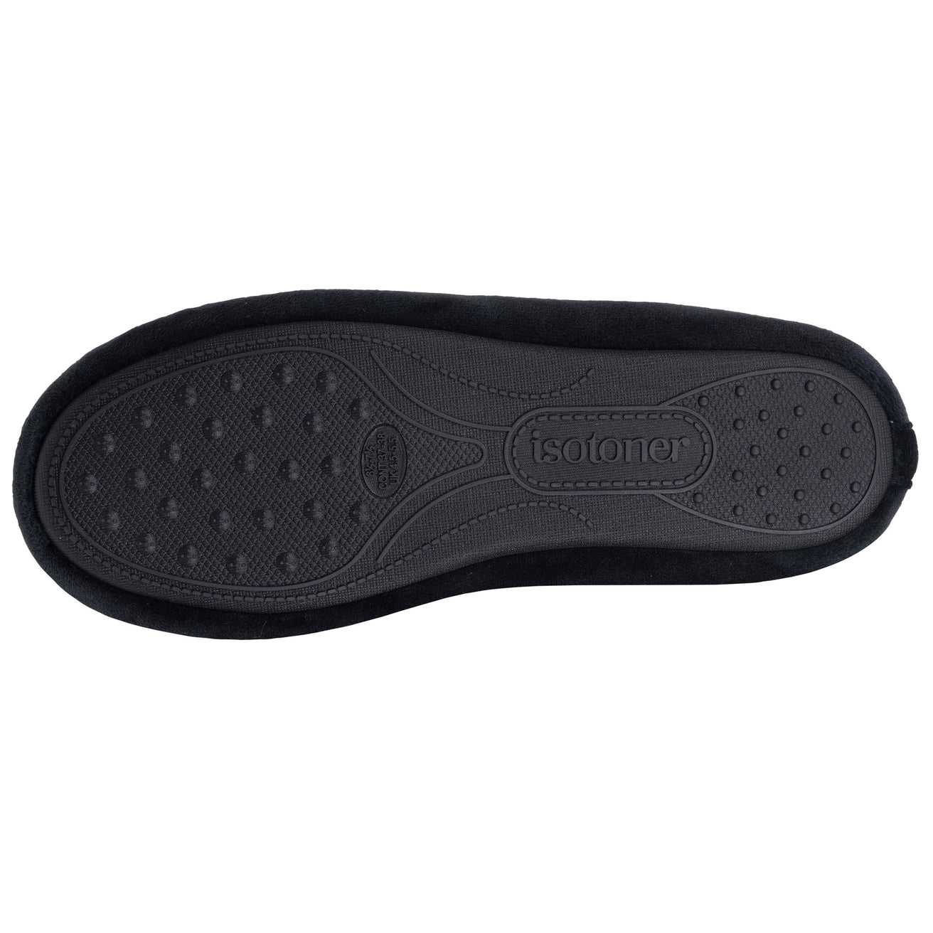Chaussons Ballerines Femme Noir rayures