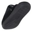 Chaussons Mules Femme Noir Rayures roses