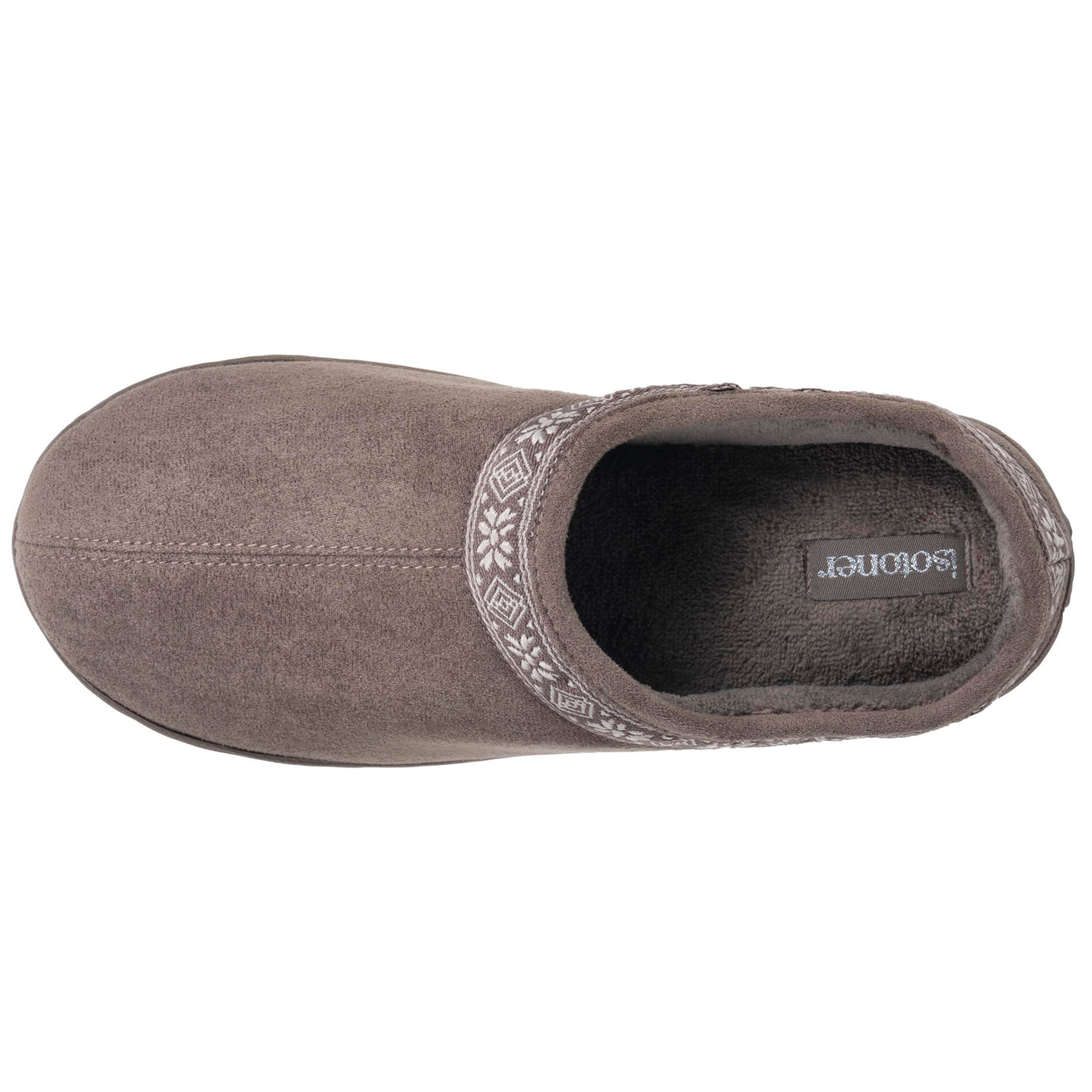 Chaussons Mules plateforme Femme Taupe