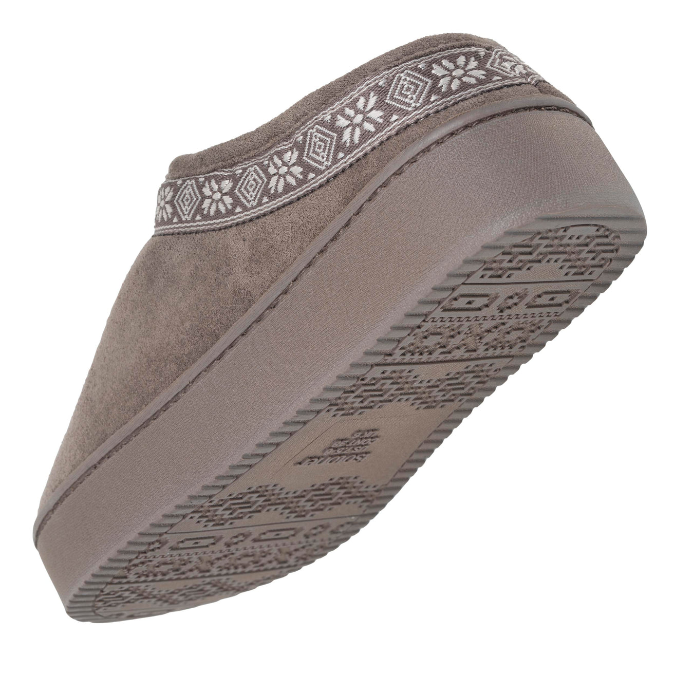 Chaussons Mules plateforme Femme Taupe