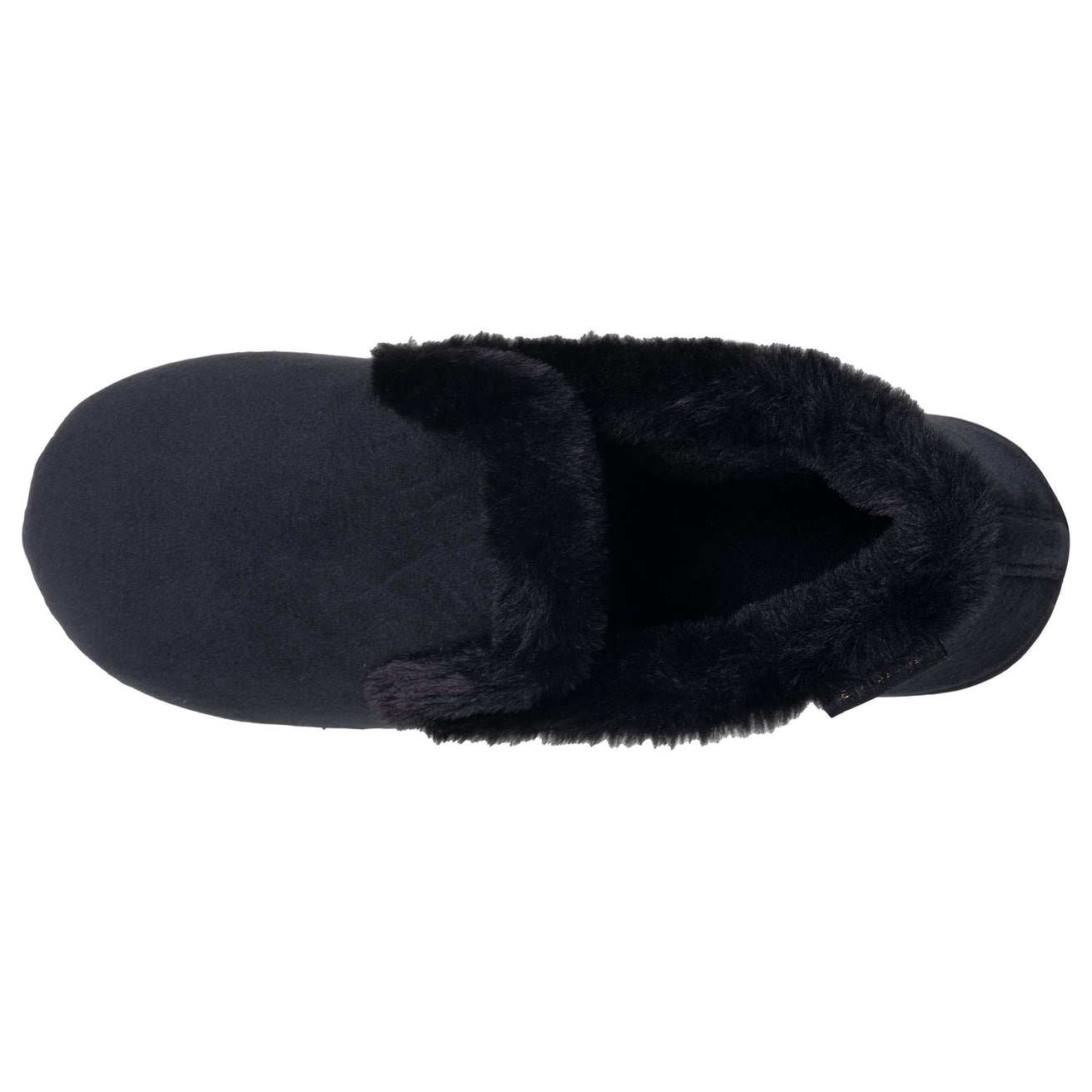 Chaussons Charentaises Femme Velours Noir