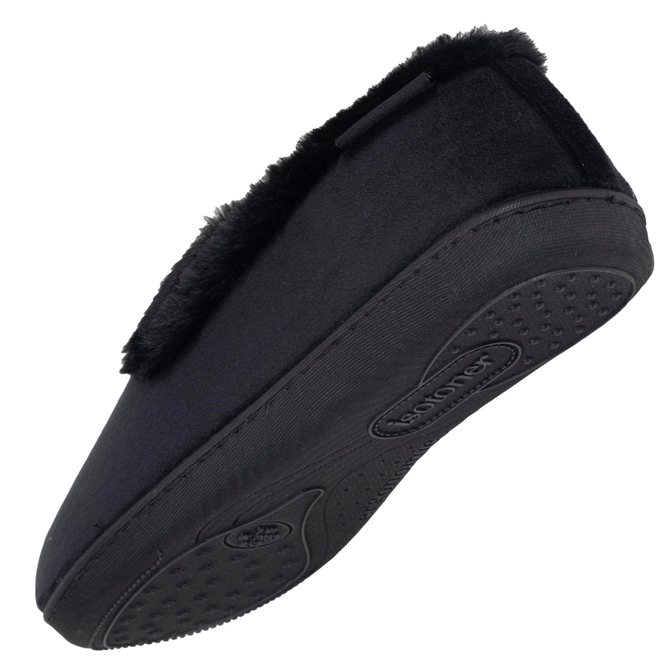 Chaussons Charentaises Femme Velours Noir