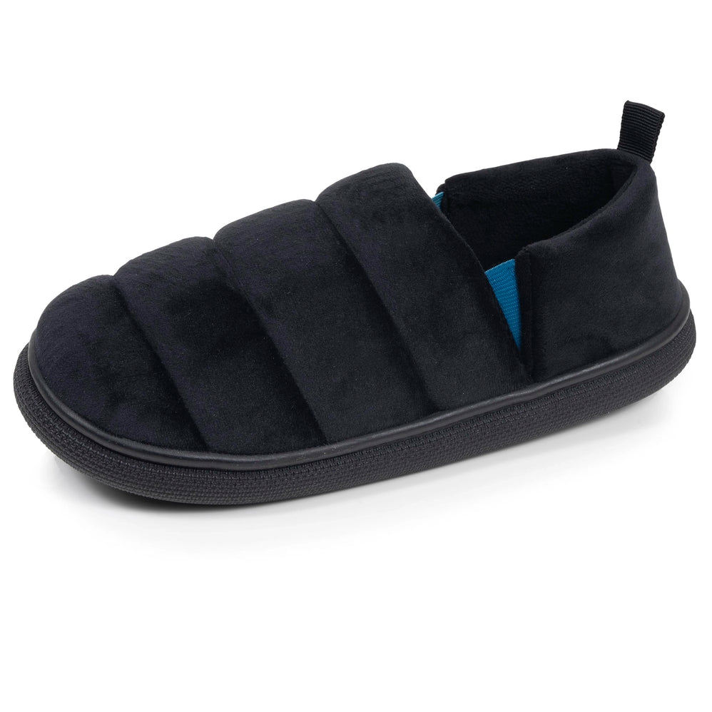 Chaussons Slippers Homme BLOUP Noir/Bleu - Isotoner