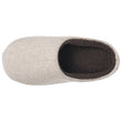Chaussons Mules Homme feutrine Beige