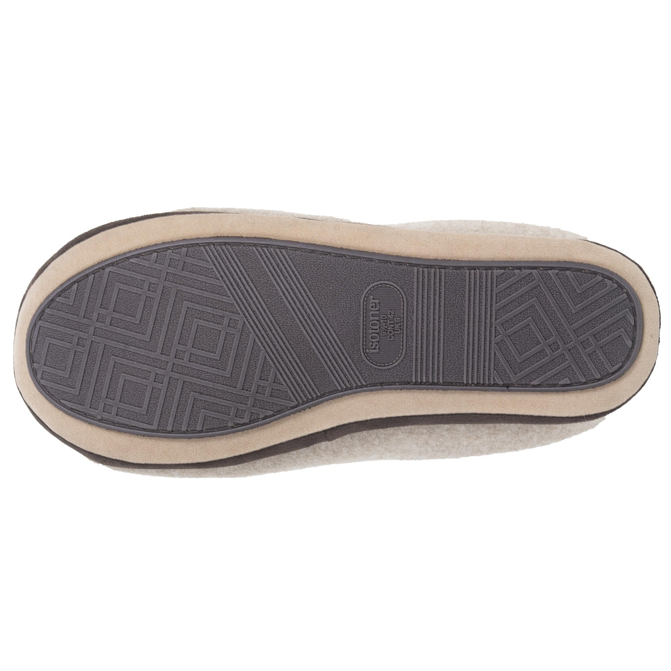 Chaussons Mules Homme feutrine Beige