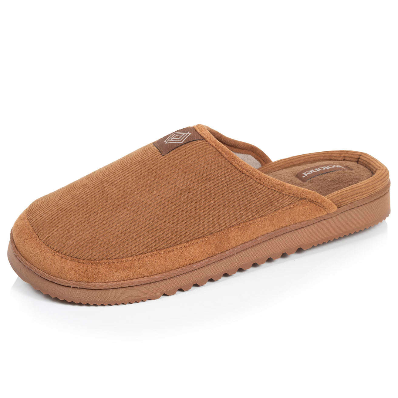 Chaussons Mules Homme Camel semelle crantée