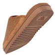 Chaussons Mules Homme Camel semelle crantée