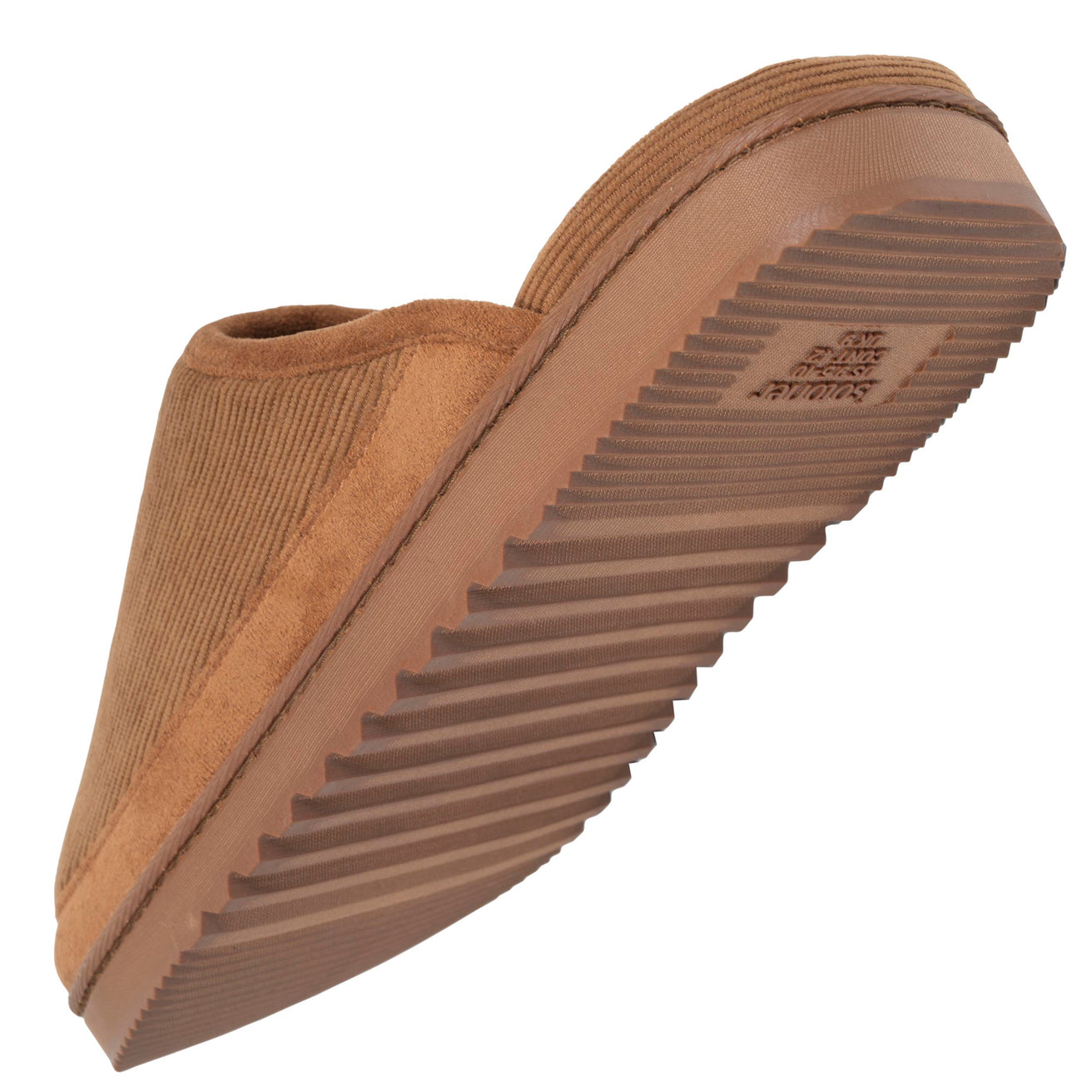 Chaussons Mules Homme Camel semelle crantée