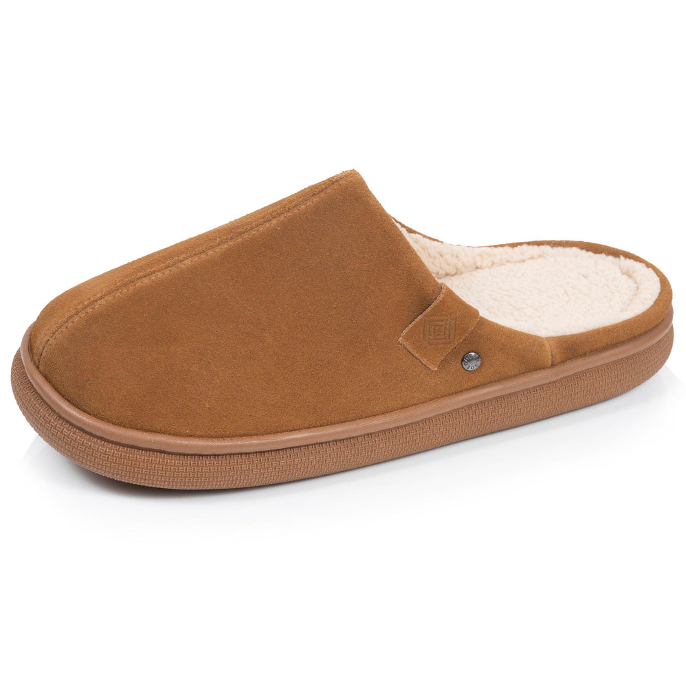 Chaussons Mules Homme BLOUP Camel sherpa - Isotoner