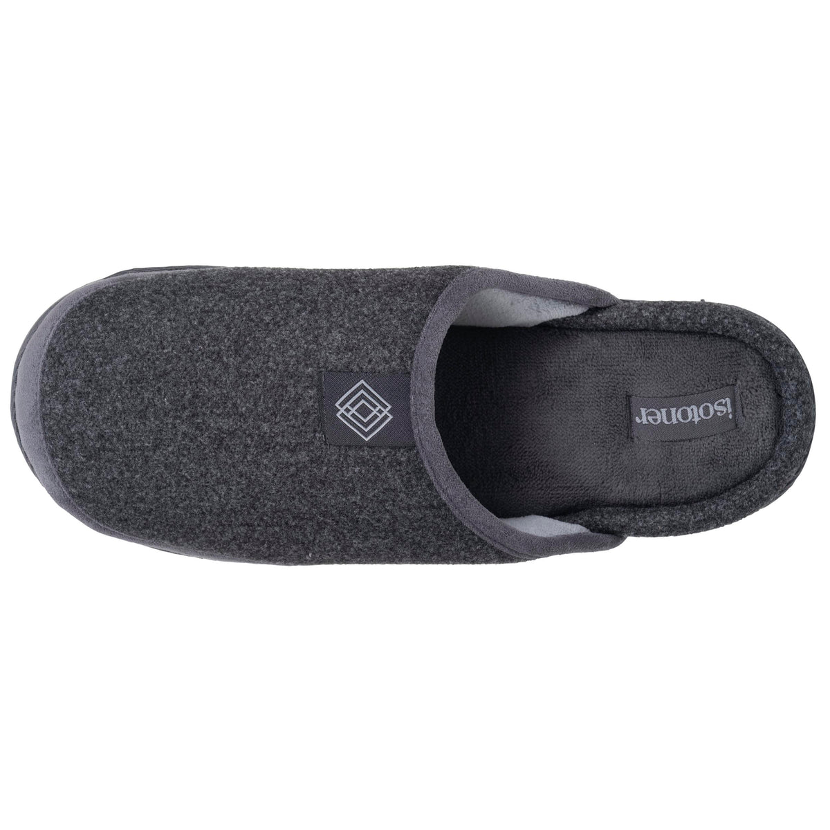 Chaussons Mules Homme Gris semelle crantée