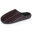 Chaussons Mules Homme Rayures Bordeaux