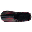 Chaussons Mules Homme Rayures Bordeaux