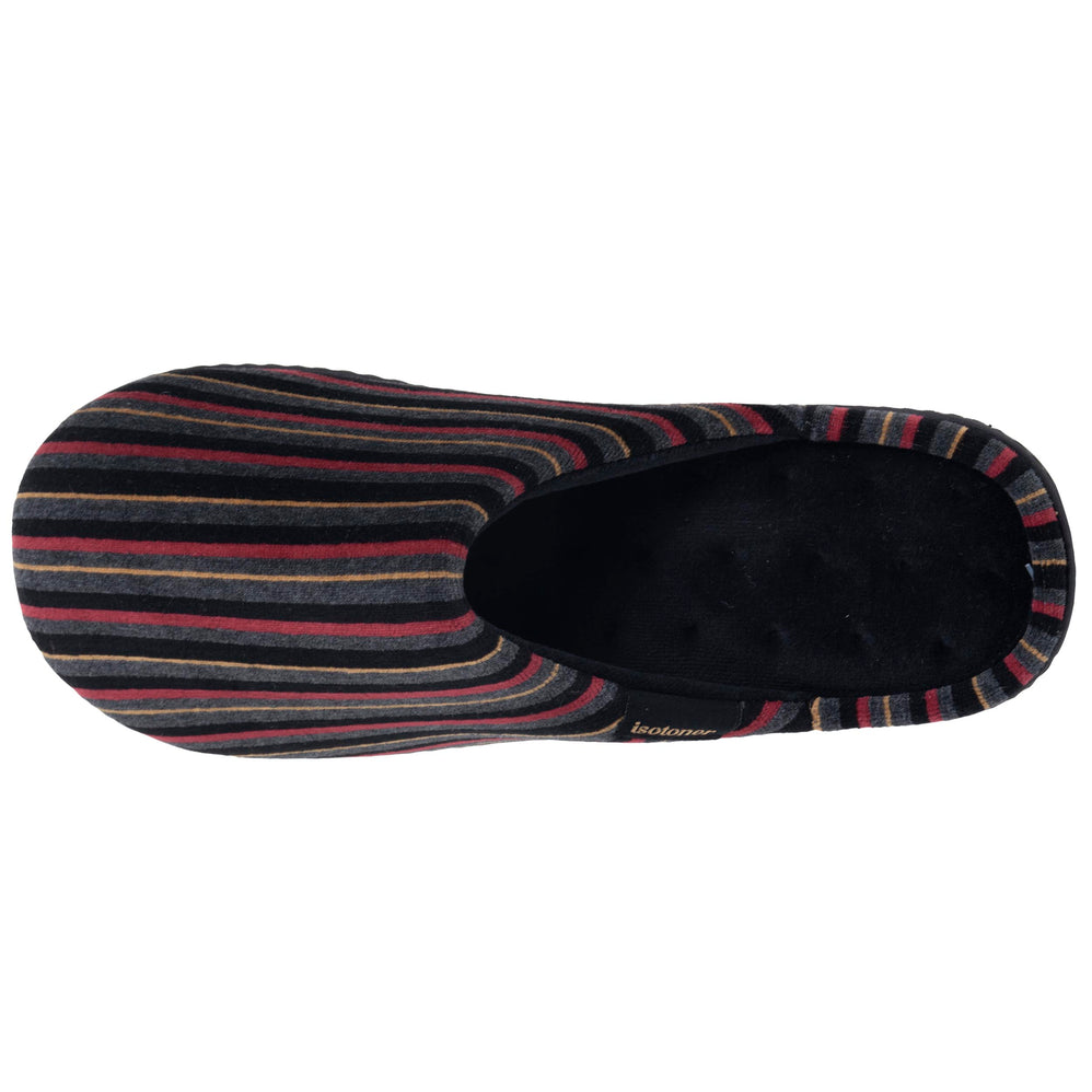 Zapatillas de casa Chinelas Hombre Rayas Burdeos - Isotoner